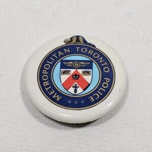Metropolitan Toronto Police Vintage Pin Badge Button Pinback Original Canada